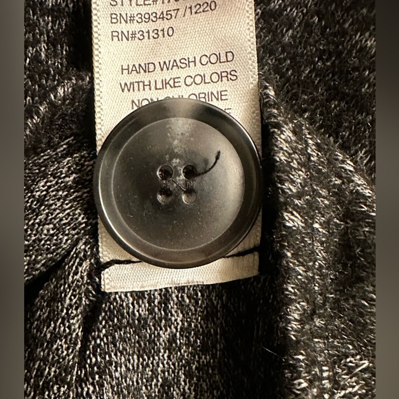 Dark grey drape neck sweater - Picture 4 of 4